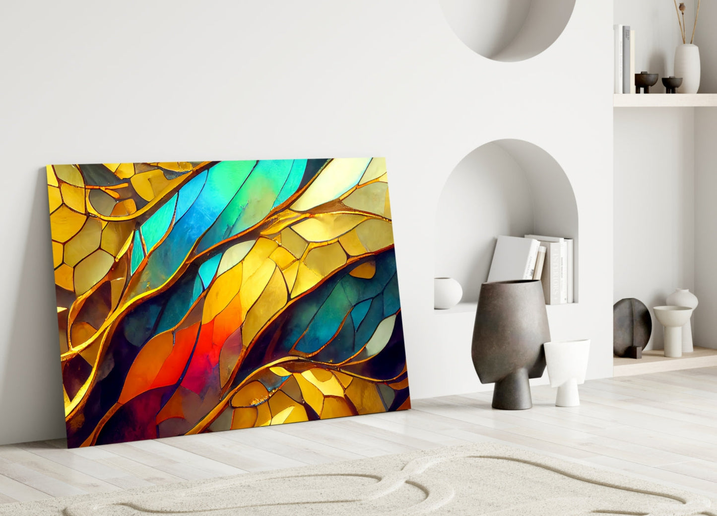 Abstract Art Glass Wall Art