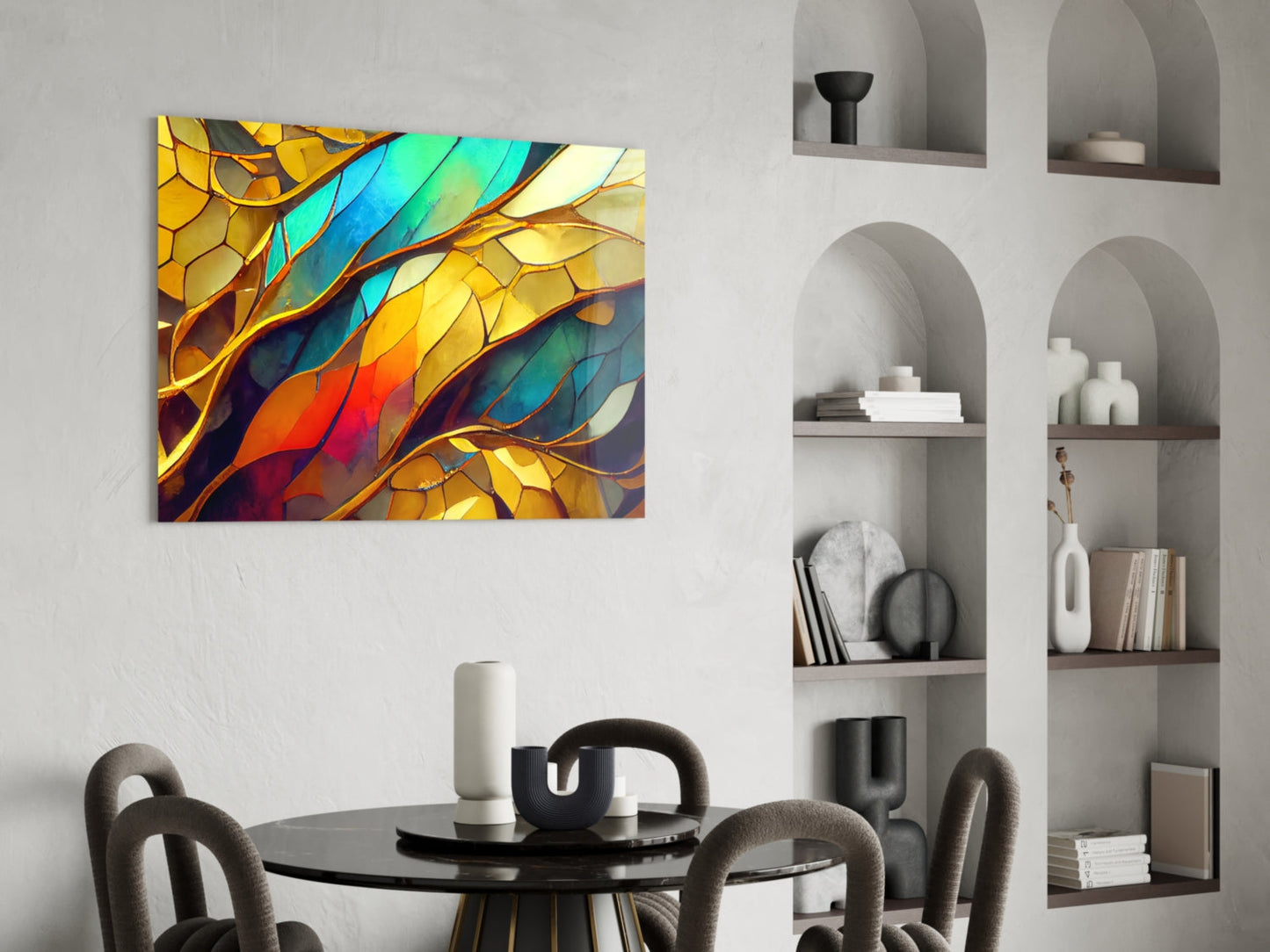Abstract Art Glass Wall Art