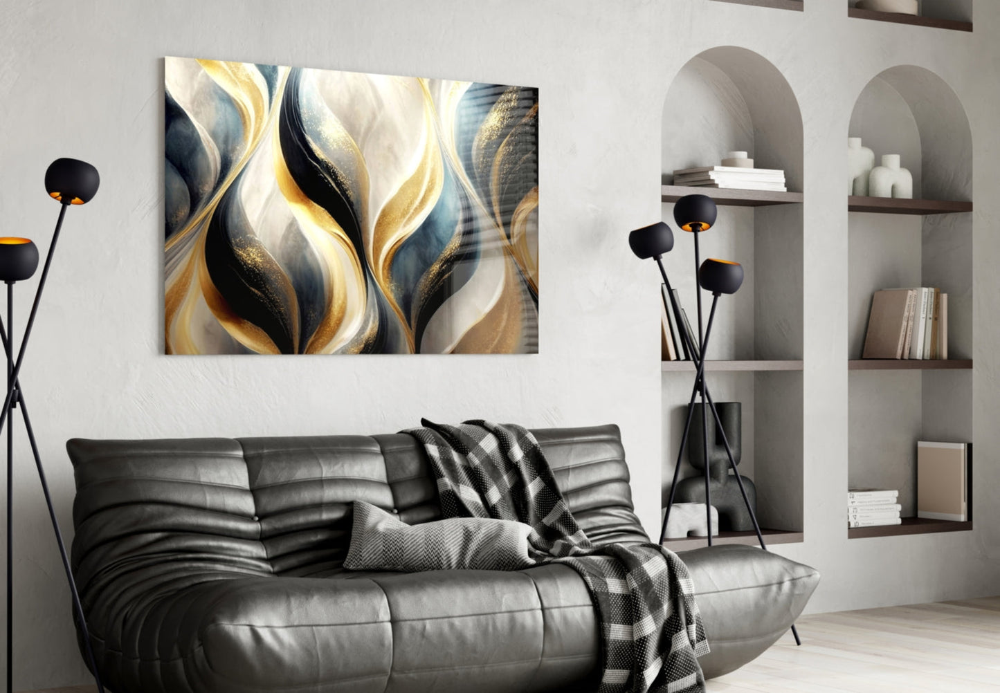 Abstract Art Glass Wall Art