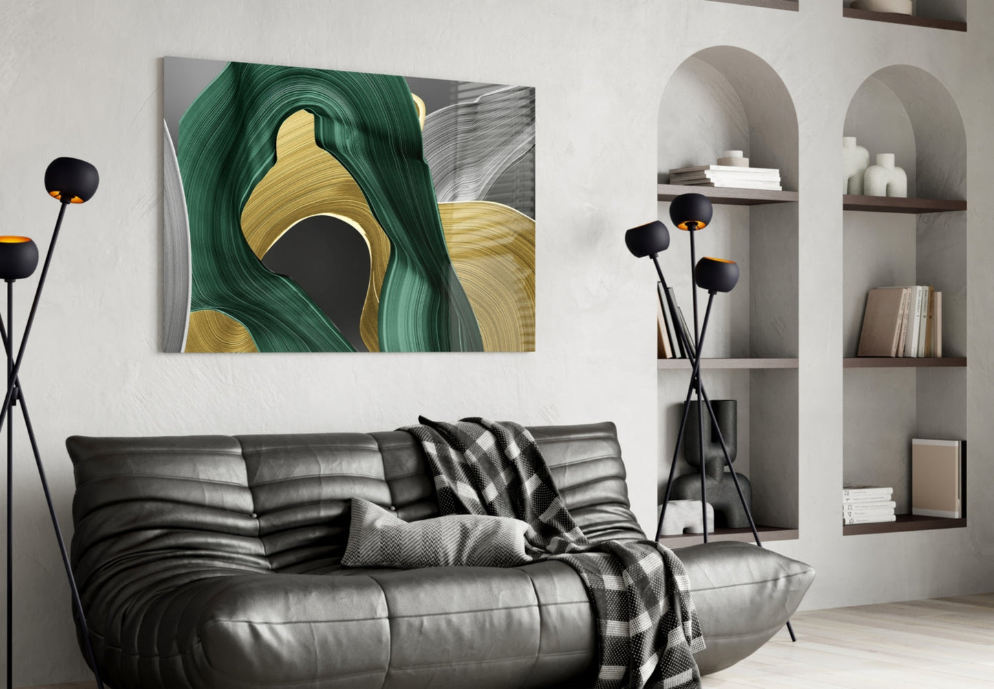 Abstract Art Glass Wall Art