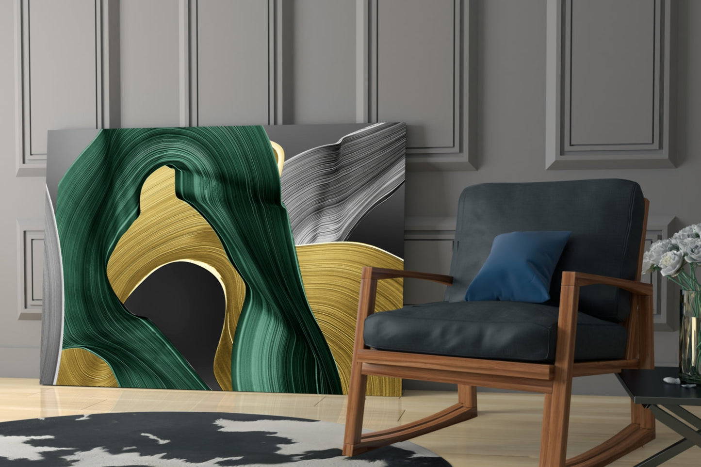 Abstract Art Glass Wall Art