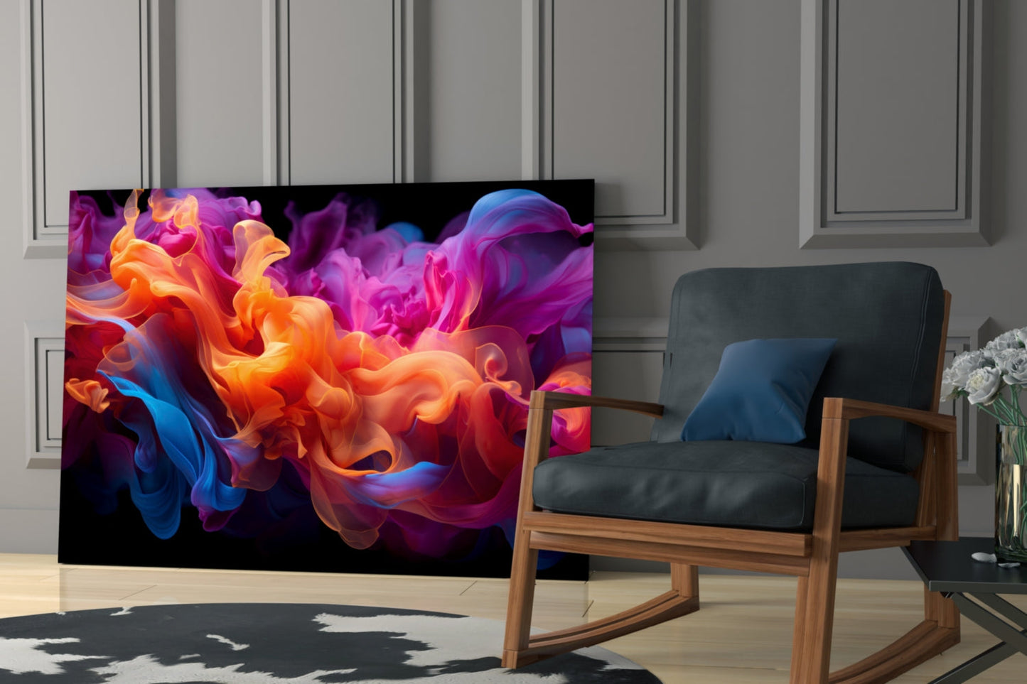 Abstract Art Glass Wall Art